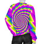 Abstract Twisted Moving Optical Illusion Women's Crewneck Sweatshirt GearFrost