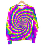 Abstract Twisted Moving Optical Illusion Women's Crewneck Sweatshirt GearFrost