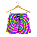 Abstract Twisted Moving Optical Illusion Women's Shorts