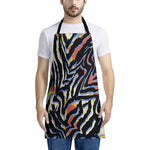 Abstract Zebra Pattern Print Apron