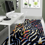 Abstract Zebra Pattern Print Area Rug GearFrost