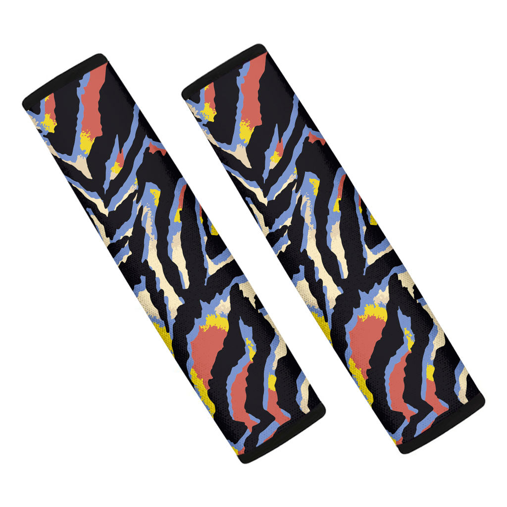 Abstract Zebra Pattern Print Car Seat Belt Covers