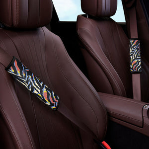 Abstract Zebra Pattern Print Car Seat Belt Covers