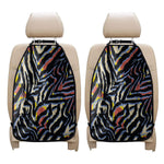 Abstract Zebra Pattern Print Car Seat Organizers