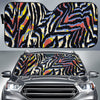 Abstract Zebra Pattern Print Car Sun Shade GearFrost
