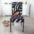 Abstract Zebra Pattern Print Dining Chair Slipcover
