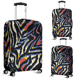 Abstract Zebra Pattern Print Luggage Cover GearFrost