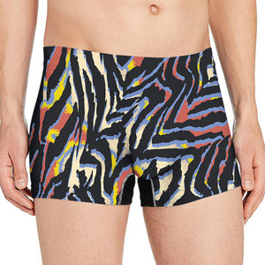 Abstract Zebra Pattern Print Men's Boxer Briefs