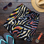 Abstract Zebra Pattern Print Men's Shorts