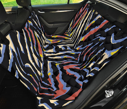 Abstract Zebra Pattern Print Pet Car Back Seat Cover