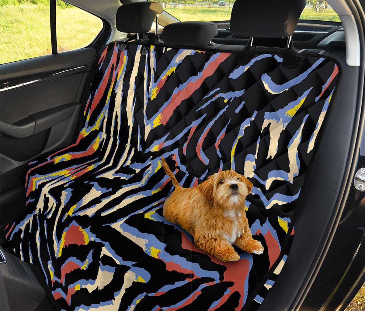 Abstract Zebra Pattern Print Pet Car Back Seat Cover