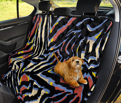 Abstract Zebra Pattern Print Pet Car Back Seat Cover