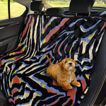 Abstract Zebra Pattern Print Pet Car Back Seat Cover