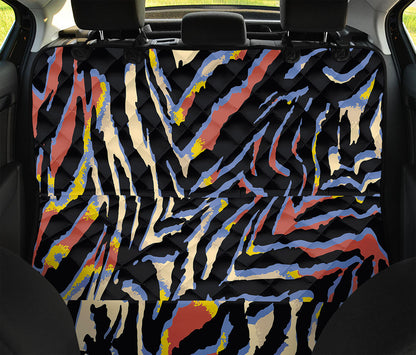 Abstract Zebra Pattern Print Pet Car Back Seat Cover
