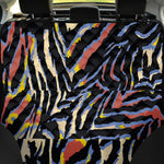 Abstract Zebra Pattern Print Pet Car Back Seat Cover