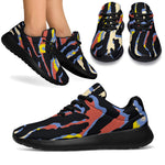 Abstract Zebra Pattern Print Sport Shoes GearFrost