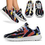 Abstract Zebra Pattern Print Sport Shoes GearFrost