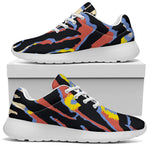 Abstract Zebra Pattern Print Sport Shoes GearFrost