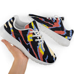 Abstract Zebra Pattern Print Sport Shoes GearFrost