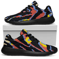 Abstract Zebra Pattern Print Walking Shoes