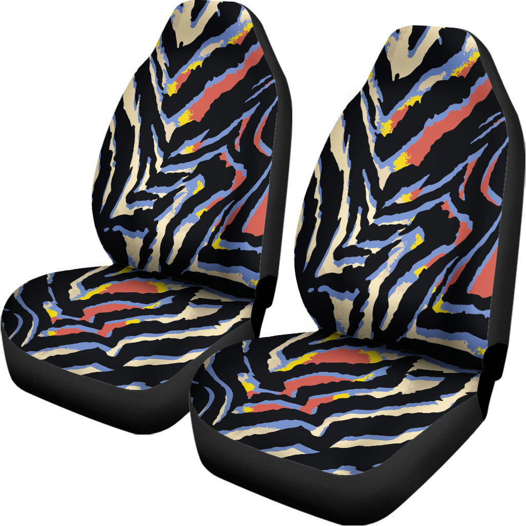 Abstract Zebra Pattern Print Universal Fit Car Seat Covers
