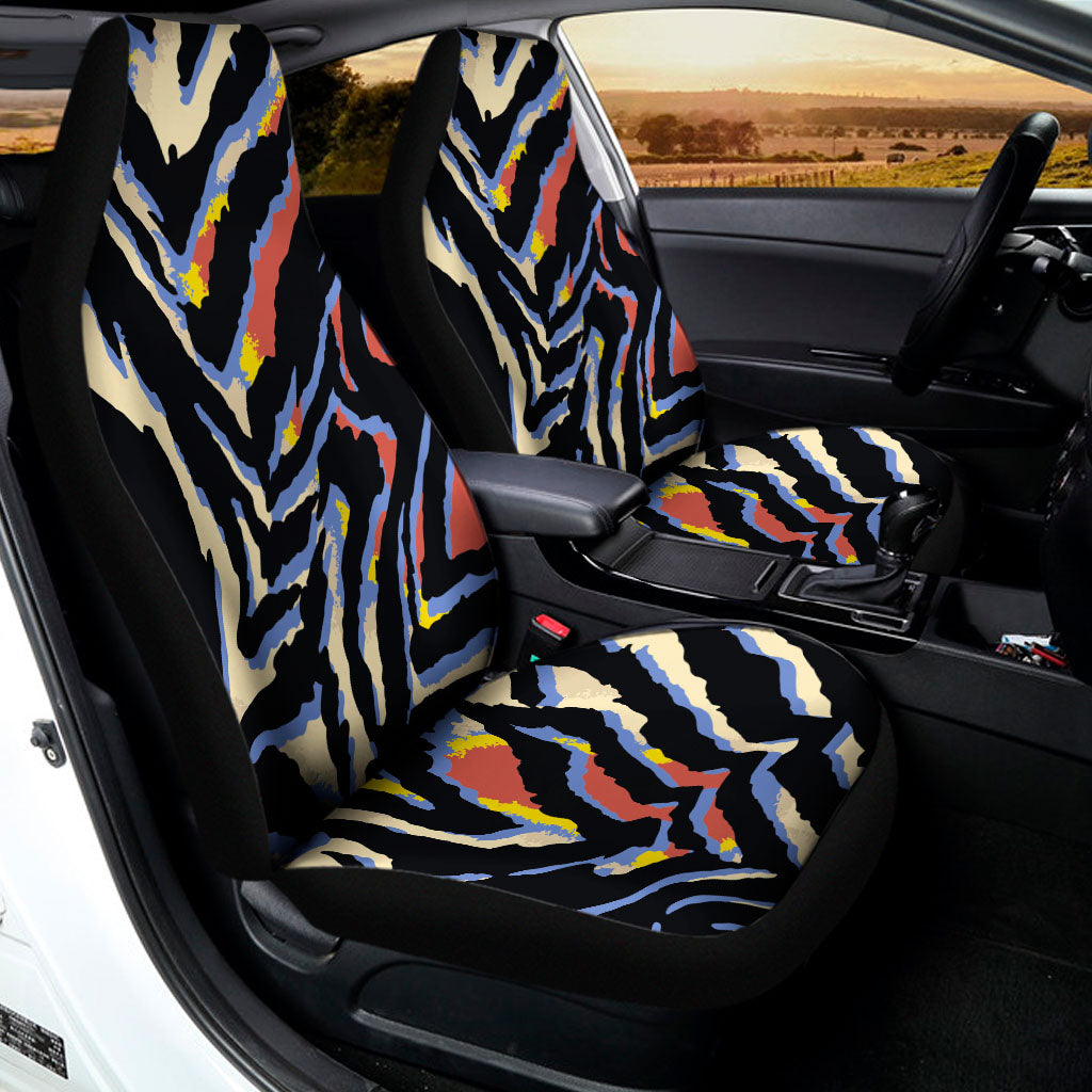 Abstract Zebra Pattern Print Universal Fit Car Seat Covers