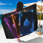 Ace Cards Print Beach Sarong Wrap