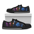 Ace Cards Print Black Low Top Sneakers