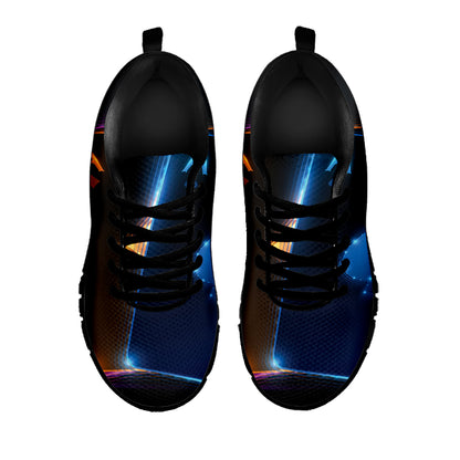 Ace Cards Print Black Sneakers