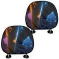 Ace Cards Print Car Headrest Covers