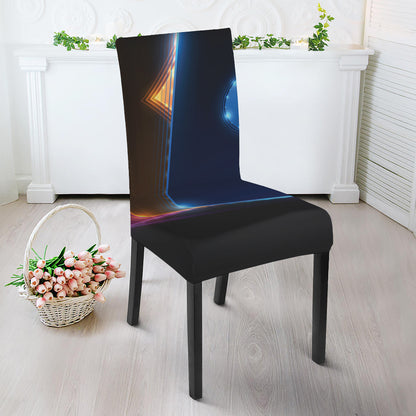 Ace Cards Print Dining Chair Slipcover
