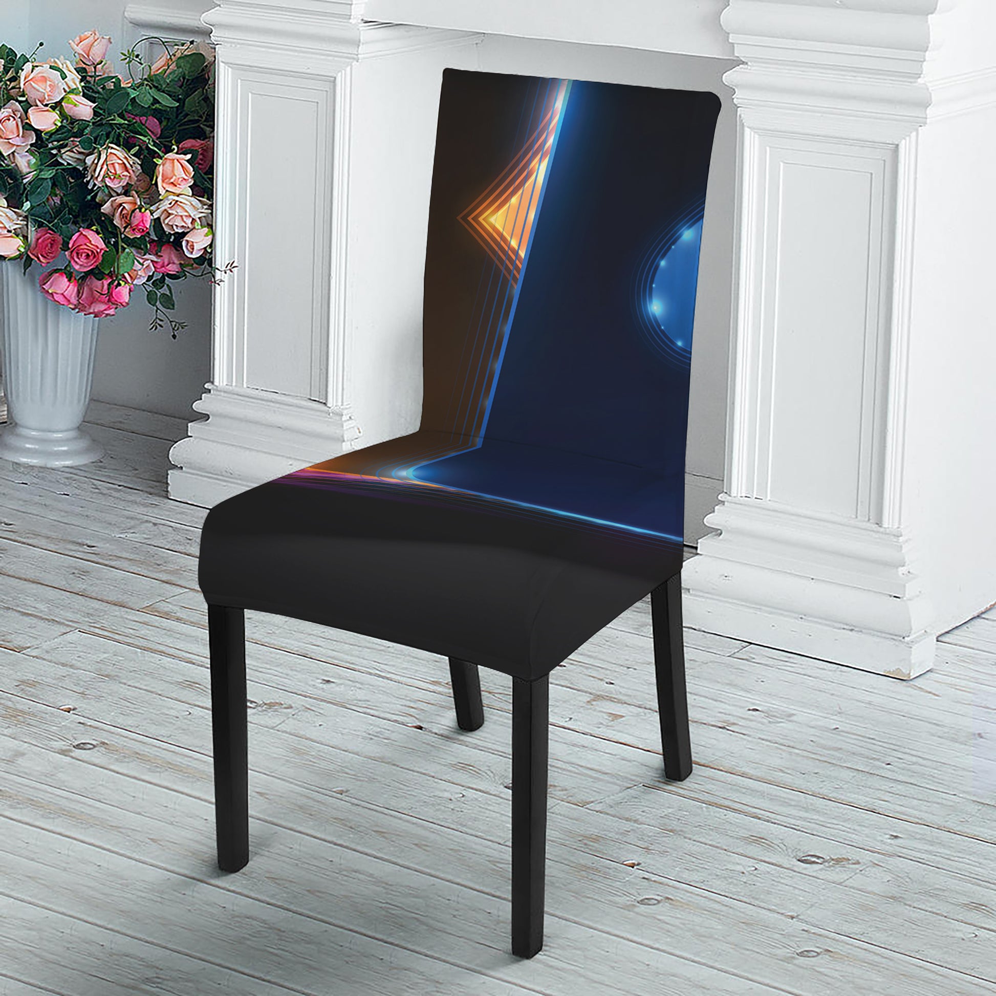 Ace Cards Print Dining Chair Slipcover