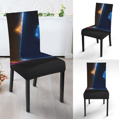 Ace Cards Print Dining Chair Slipcover