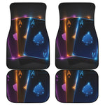 Ace Cards Print Front and Back Car Floor Mats
