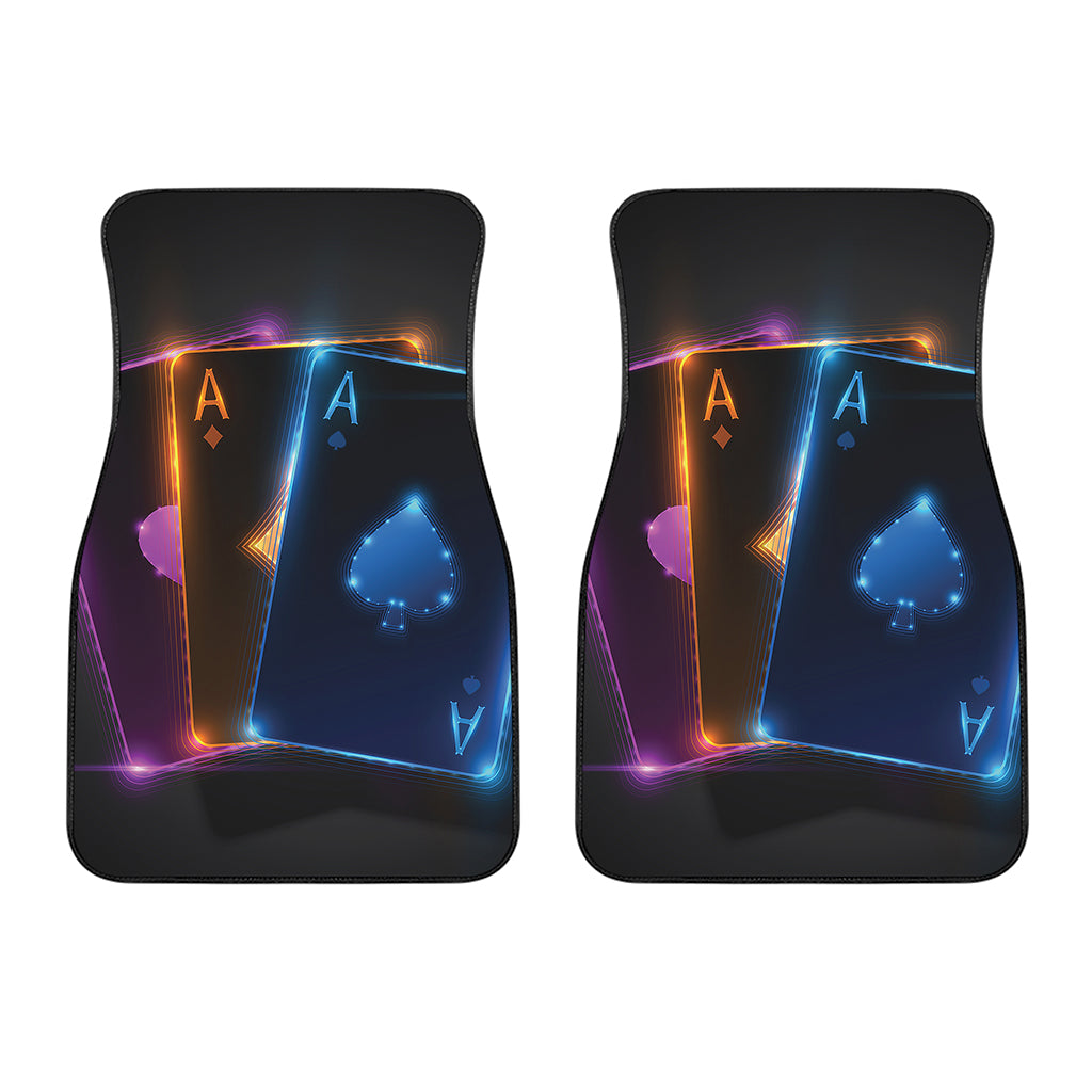 Ace Cards Print Front Car Floor Mats