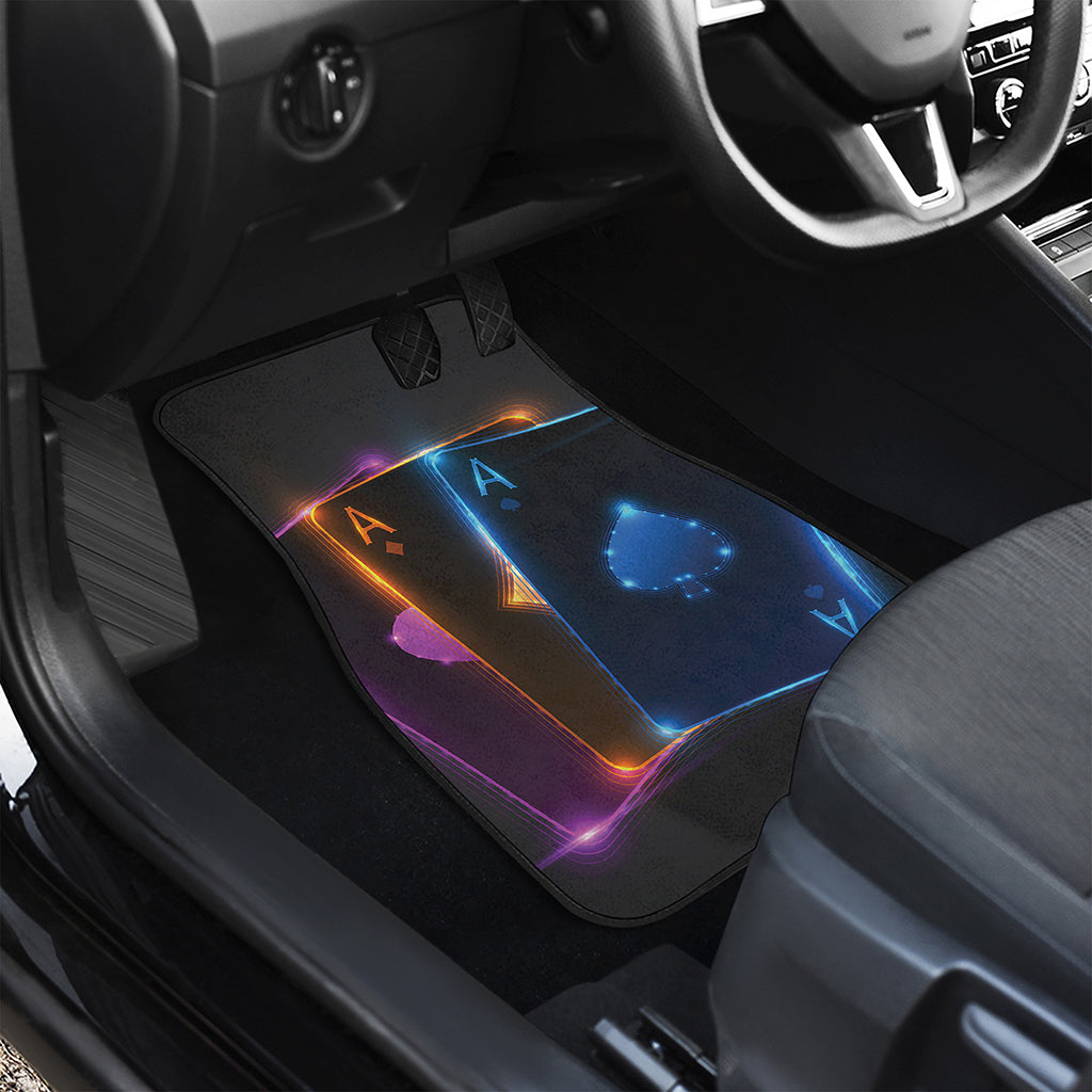 Ace Cards Print Front Car Floor Mats