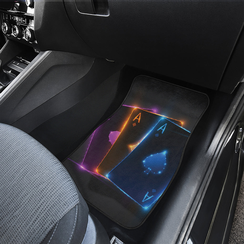 Ace Cards Print Front Car Floor Mats