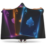 Ace Cards Print Hooded Blanket