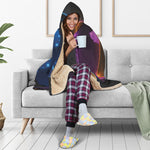 Ace Cards Print Hooded Blanket