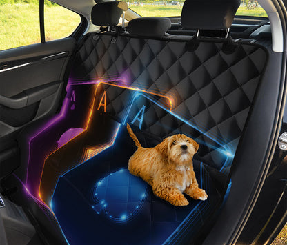 Ace Cards Print Pet Car Back Seat Cover