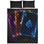 Ace Cards Print Quilt Bed Set