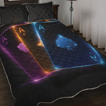 Ace Cards Print Quilt Bed Set