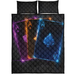 Ace Cards Print Quilt Bed Set