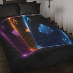 Ace Cards Print Quilt Bed Set