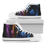 Ace Cards Print White High Top Shoes