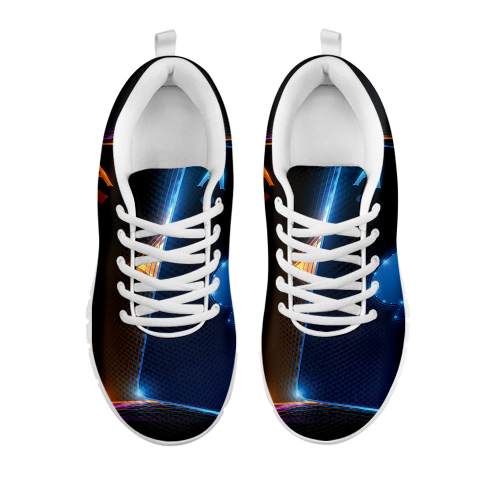 Ace Cards Print White Sneakers