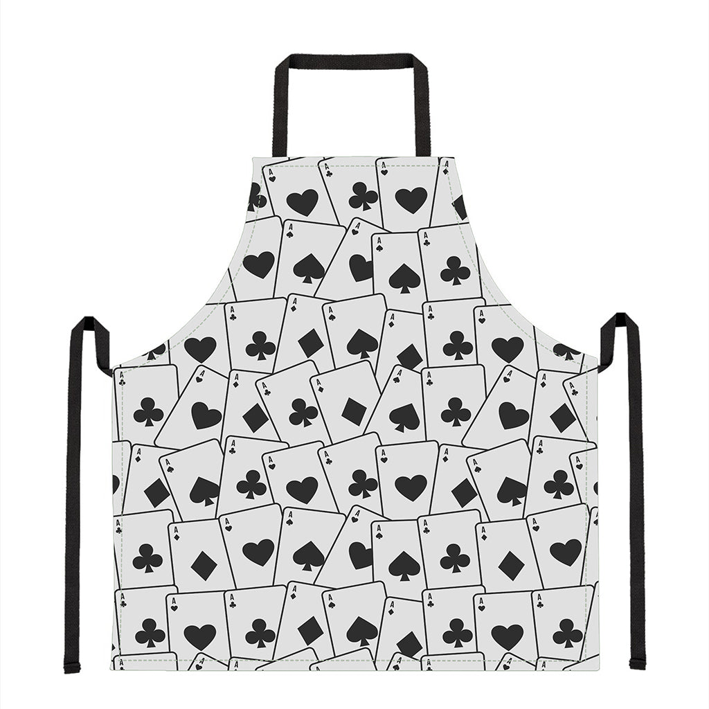 Ace Playing Cards Pattern Print Apron