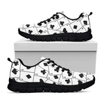 Ace Playing Cards Pattern Print Black Sneakers