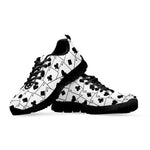 Ace Playing Cards Pattern Print Black Sneakers