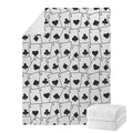 Ace Playing Cards Pattern Print Blanket